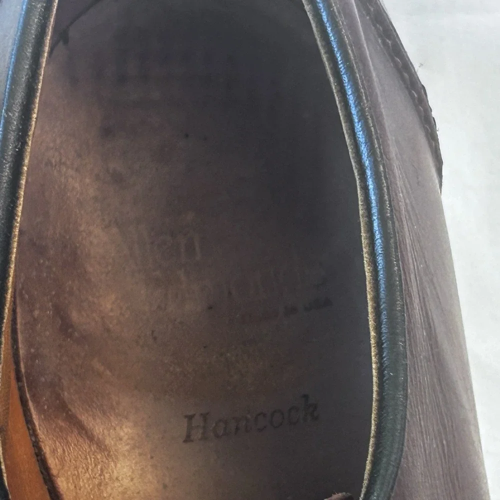 Allen Edmonds Hancock Brown Leather Men 13C Classic Old Money Professional